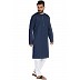 Designer round neck kurta-Pyjama set- Navy Blue Designer round neck kurta-Pyjama set- Navy Blue
